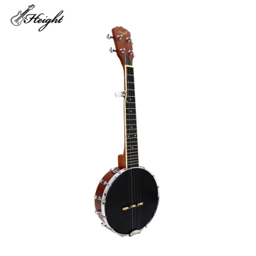 HTBJ26-5 26 بوصة 5-string الجلد الجلد sapele banjo للبيع