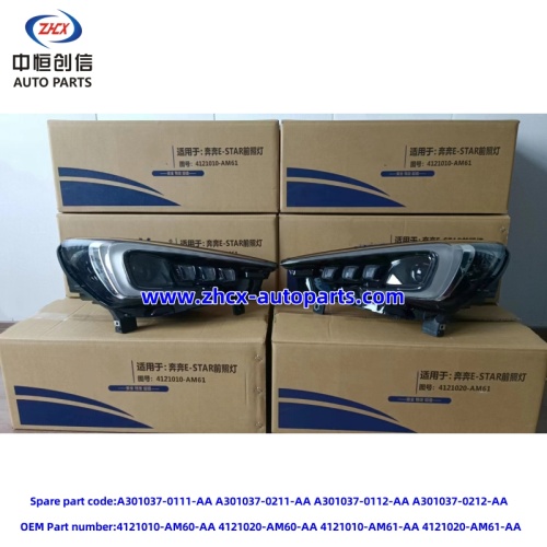 Hlavní lampa pro E-Star Changan Benni