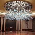 Big size glass crystal led chandelier light