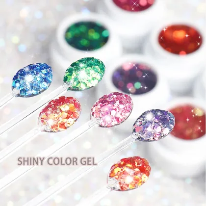 Korean Sequin Glue Nail Gel Polish Supplies Factory