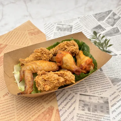 3#Kraft Paper Street Snack Noodles Salad Packing