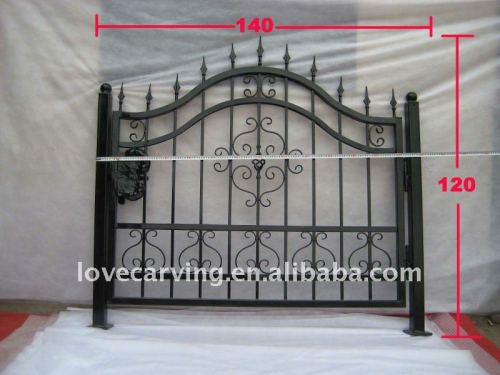 iron door mesh fence