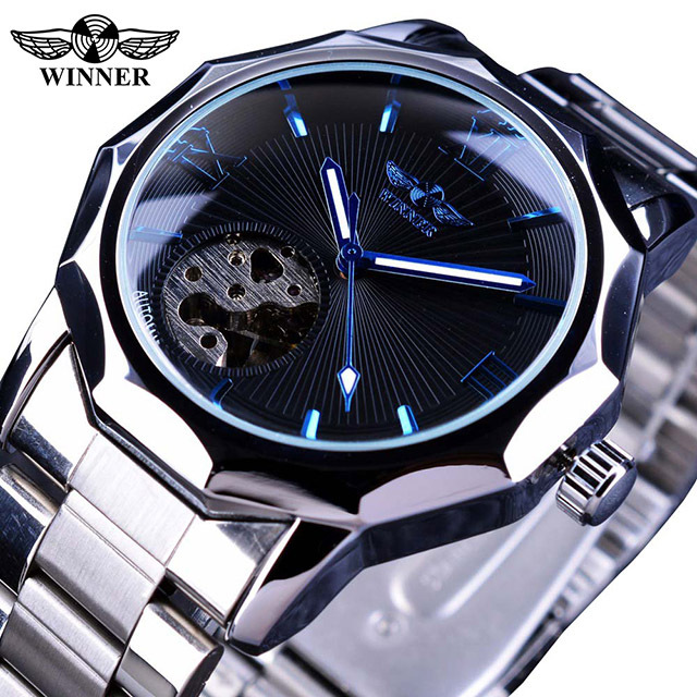 2024 Quality Stainless Steel Fashion Waterproof Men's Mechanical Luxury Dial Luminous Hands Watch