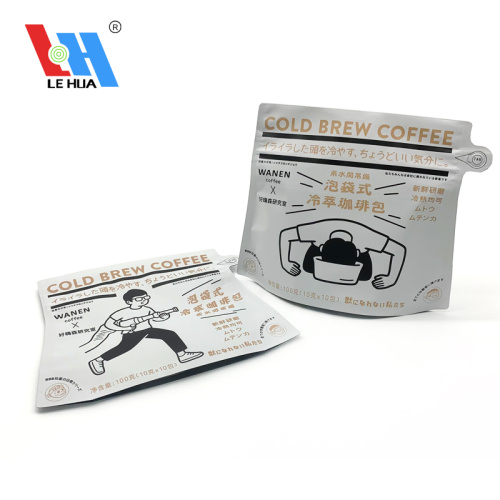 Shaped Stand Up Coffee Packaging Bags With Zipper