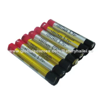 Electronic Cigarette Batteries 68380 with 3.7V, 90mAh, UN-marked, Rechargeable Voltage E Cigarette