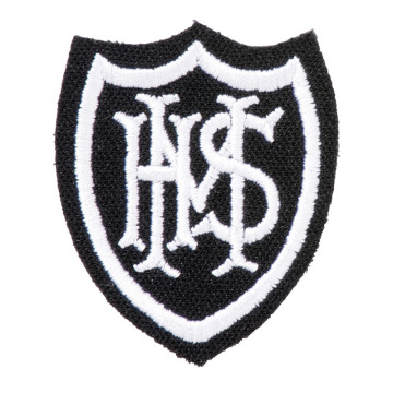 Black Shield Embroidery Patch Be20