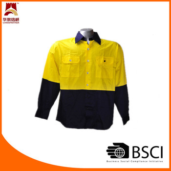 Long sleeve reflective safety tshirt