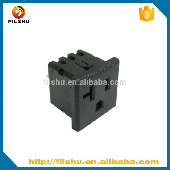 20A 125V NEMA 5-20R Snap-in Socket, US Straight Socket