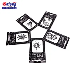 Solong Brand Rose Flower Tattoo Sticker Temporary Tattoo
