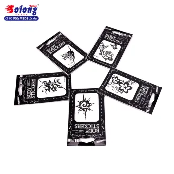 Solong Brand Rose Flower Tattoo Sticker Temporary Tattoo