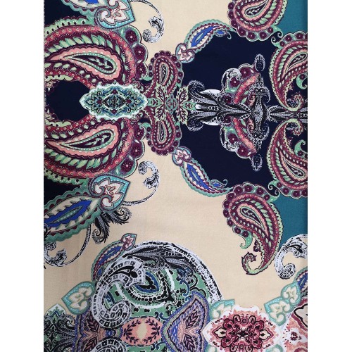 Pasiley Rayon Twill 3024S tryckt vävt tyg