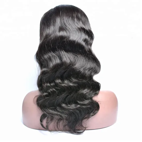 Wholesale 12a Grade  Human Hair Wigs Body Wave Brazilian Virgin Human  Hair 360 Lace Wig With Baby Hair