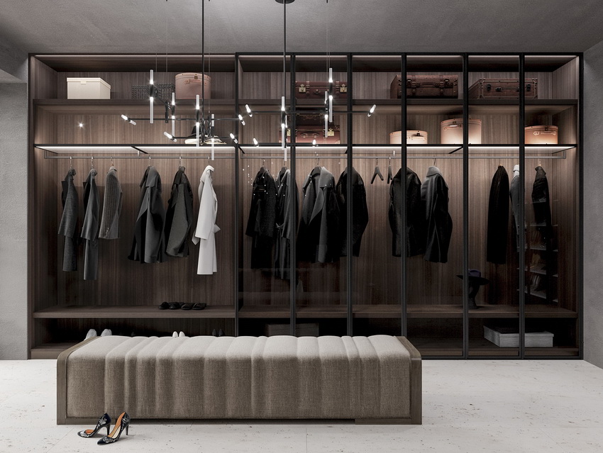 open closet shelving