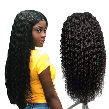 30inch Deep Wave Virgin Human Hair wigs Lace Frontal Wig Cuticle Aligned Hair Pre Plucked With Babyhair wigs For Black Women