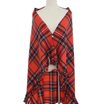 2020 women elegant winter cape plaid personalized cape shawl B urberry