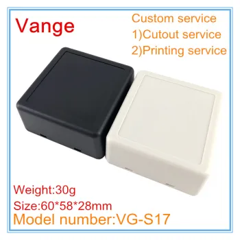 1pcs/lot electronics mould shell housing 60*58*28mm ABS box plastic buckle enclosure for industrial control switch product