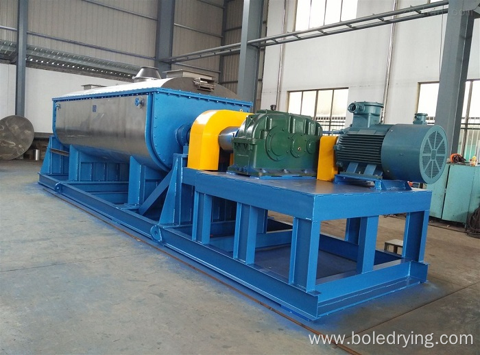 Food sludge hollow paddle dryer Sludge drying machine