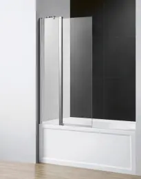 2 panels bathtub screen