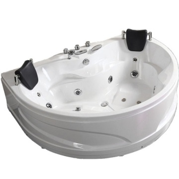 semi-circle large space massage bathtub for two people