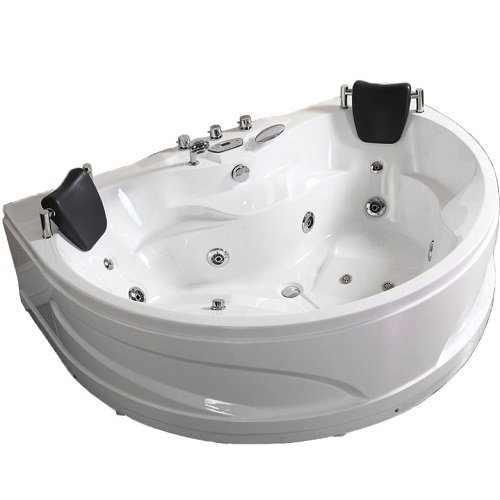 Luxury Whirlpool Tubs Semi-Circle Large Space Massage Bathtub For Two People