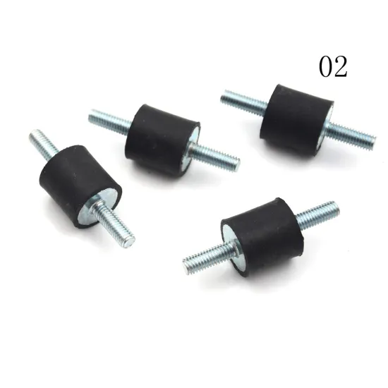 4pcs M4 M5 Anti Vibration Silentblock Boat Car Bobbin Rubber Mounts Male Tools