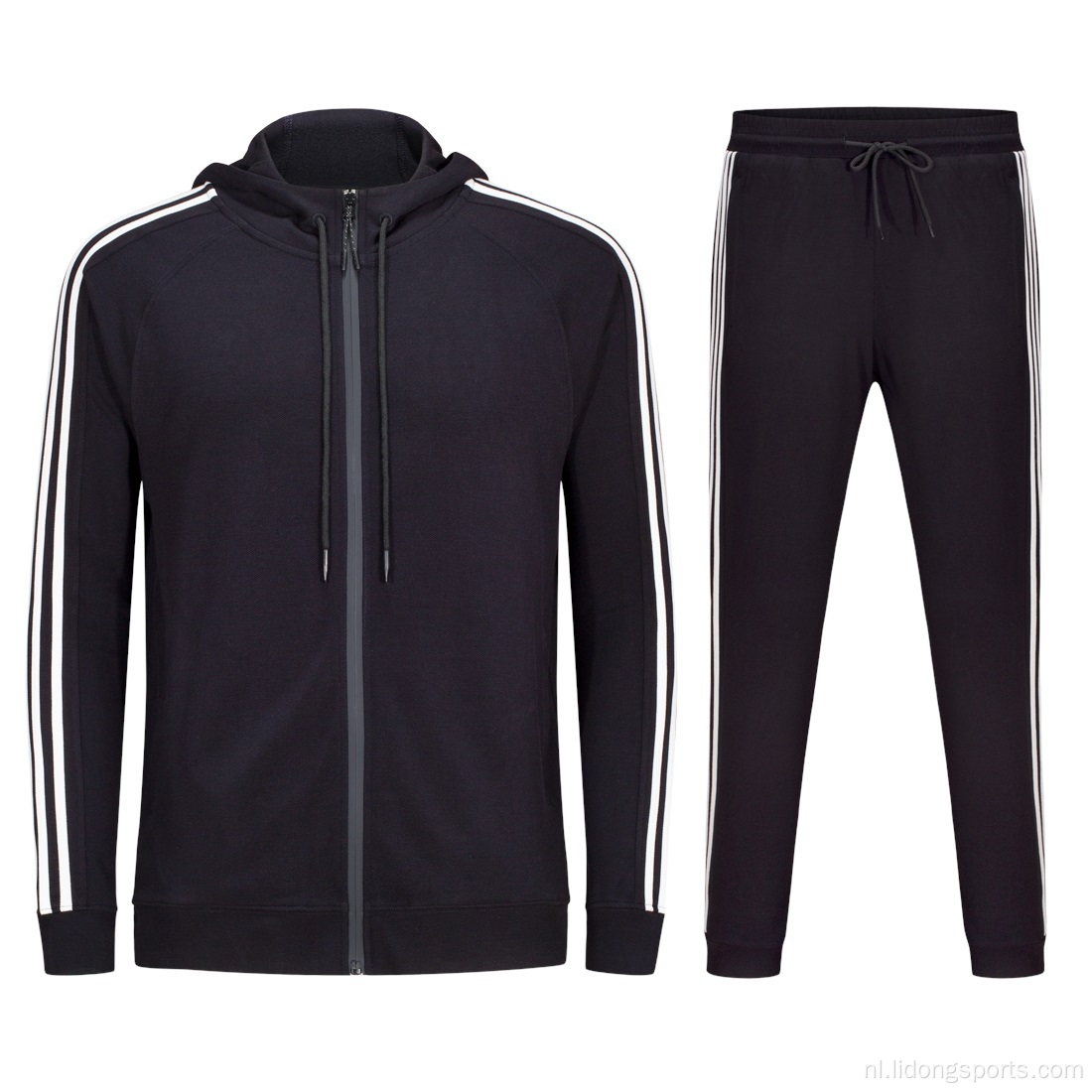 aangepaste mannen dames hoodie 2 -delige set tracksuit