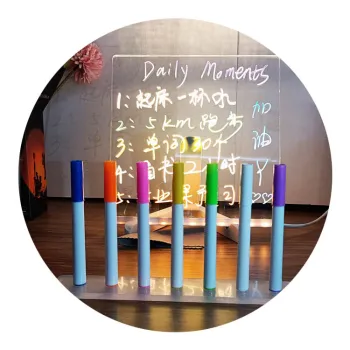 5V Powered Acrylic LED Sign Board Anime Night Light for Christmas