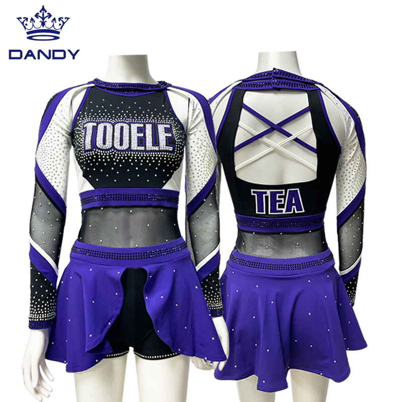 Türkis Long Sleeve cheer Outfit