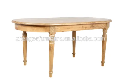 country style country solid wood Ellipse table