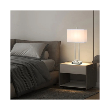 Modern Hotel Wholesale Bedroom Table Lamps with Luxury Shades