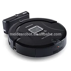 Universal remote control robot vacuum cleaner black color