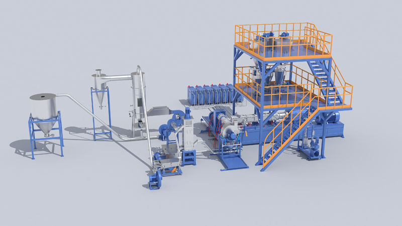 HFFR Cable Compounds Full Automatic Compounding System