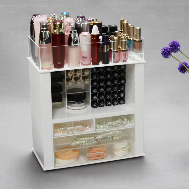 Cheap Large Clear Acrylic Makeup Organizer