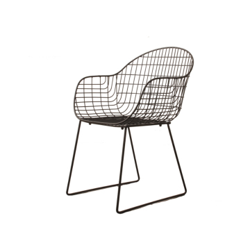 Mid-century Metal Velvet Chair for Garden, Outdoor, Office, Cafe, and Dining