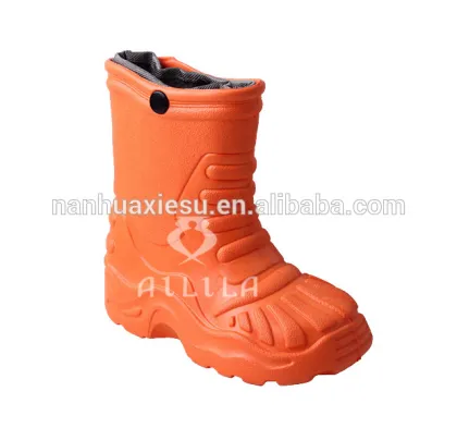 Warm winter rain boots