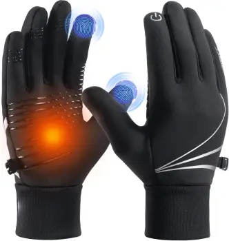 Winter Outdoor Running Driving Riding Warm Waterproof Touch Screen Thermal Gloves for Men and Women