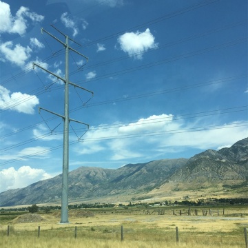 HDG Line Transmission Power Distribution Pole