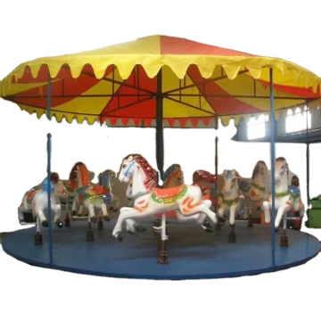 Electric Fiberglass Carousel Horses for Sale - Customized Indoor Amusement Park Rides (12 Months ISO/CE)