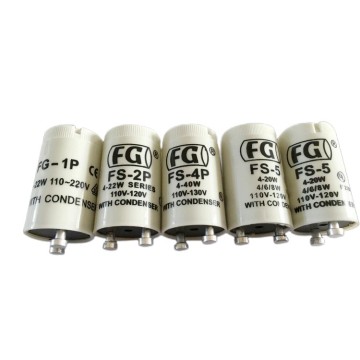High Quality 125W/100W Fluorescent Lamp Starters: FS-U/FS-2/FS-4/S2/S10