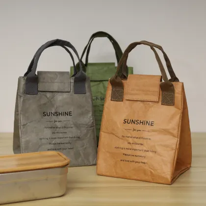 Personalized DuPont Tyvek Thermal Insulation Lunch Box Bag