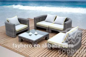 GW3066 garden treasures outdoor furniture wicker sofa set