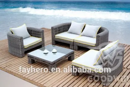 GW3066 garden treasures outdoor furniture wicker sofa set