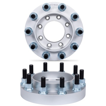 BOTRAK 8 Lug to 10 Lug 2 Inch Spacer Adapter for Ford F250/F350 Dually Rear Wheels