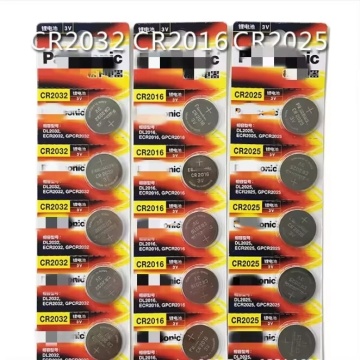 Hot Sale 3V Lithium Button Cell Batteries: CR2032, CR2025, CR2430, CR2450, CR1632, CR1616, CR3032