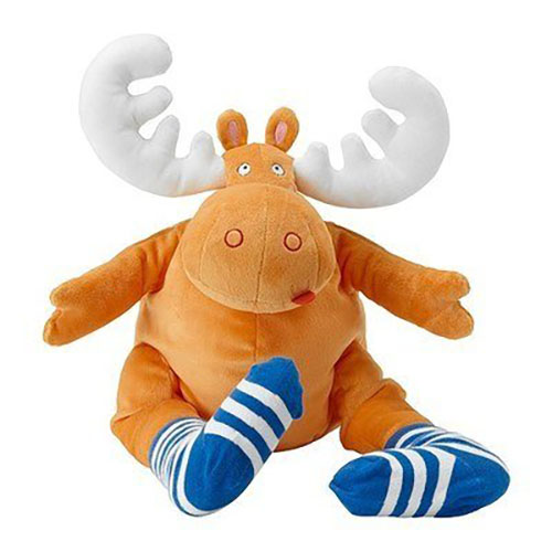 Postura sentada Big Horn Moose Plush Toy