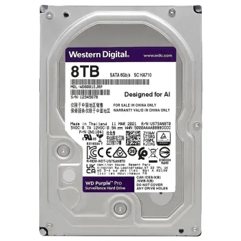 WD Purple Surveillance 1TB SATA III 64MB 3.5" HDD for Security Systems DVR NVR CCTV