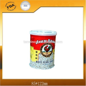Round Powder or Spice Tin Can with Sealed Lid