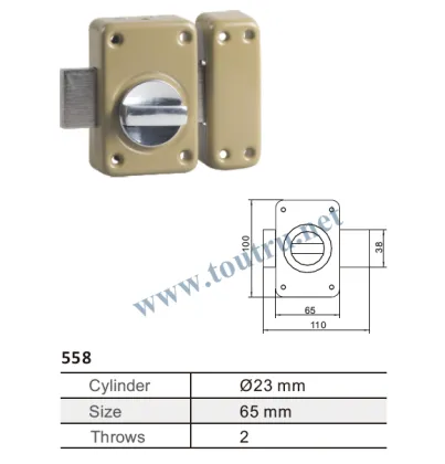 Vachette Security brass rim door lock knob lock