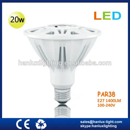 20W 1400lm PAR38 E27 bulb CE ROHS