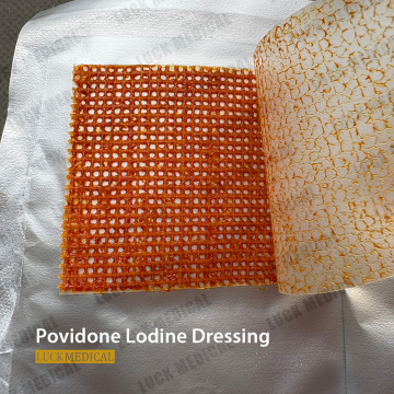 Disposable Wound Dressing Povidone Iodine Gauze 5X5cm
